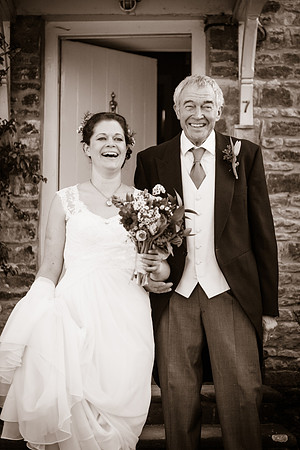 Jess and Hugh Wedding BW-80