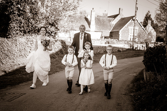 Jess and Hugh Wedding BW-97