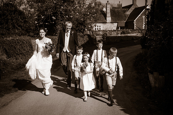 Jess and Hugh Wedding BW-98