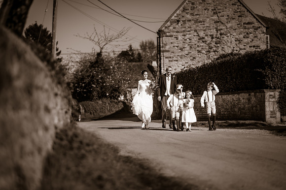 Jess and Hugh Wedding BW-99