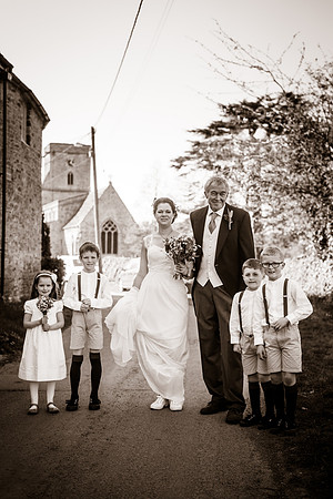 Jess and Hugh Wedding BW-95