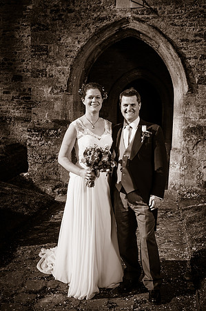 Jess and Hugh Wedding BW-331