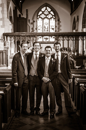 Jess and Hugh Wedding BW-11