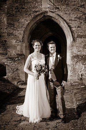 Jess and Hugh Wedding BW-332