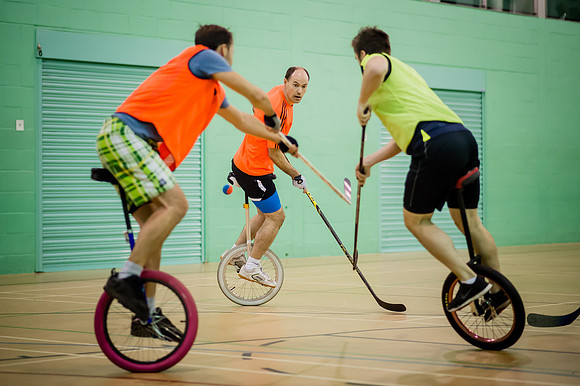 Unicycle hockey seesion 1-4