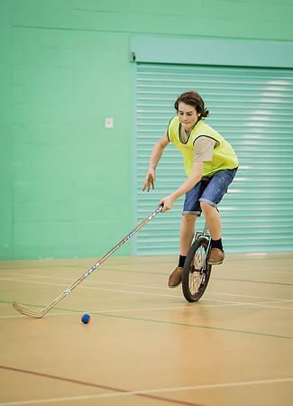 Unicycle hockey seesion 1-5