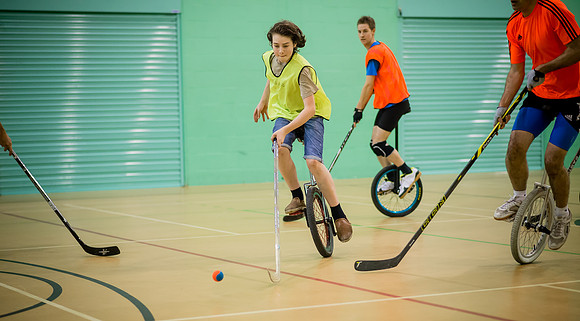 Unicycle hockey seesion 1-6