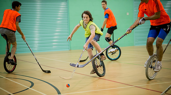 Unicycle hockey seesion 1-7