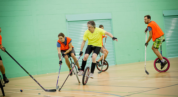 Unicycle hockey seesion 1-12