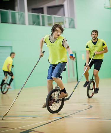 Unicycle hockey seesion 1-15