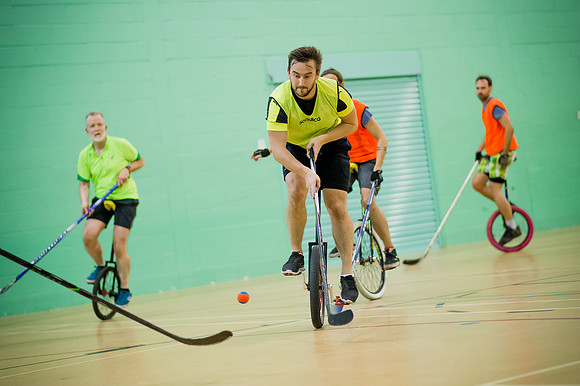 Unicycle hockey seesion 1-17
