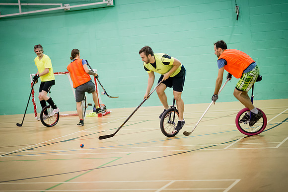 Unicycle hockey seesion 1-19